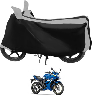 Euro Care Waterproof Two Wheeler Cover for Suzuki(Gixxer SF, Silver)