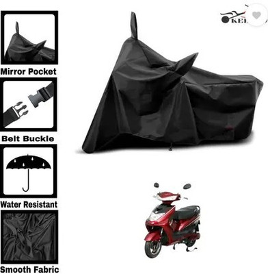 Tritika Waterproof Two Wheeler Cover for Okinawa(Lite, Black)