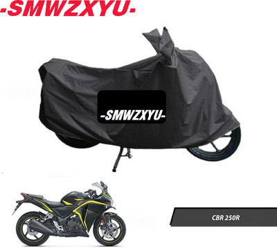 smwzxyu Waterproof Two Wheeler Cover for Honda(CBR 250R, Black)