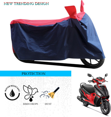 SnehaSales Waterproof Two Wheeler Cover for Hero(Motocorp Maestro Electric, Black, Red)