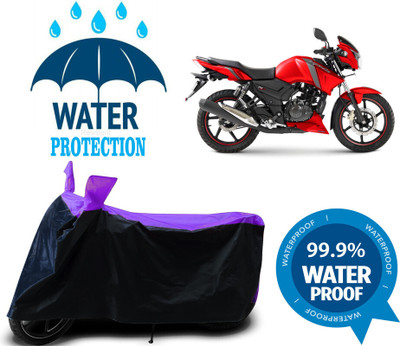 Mdstar Waterproof Two Wheeler Cover for TVS(Apache 150, Multicolor)