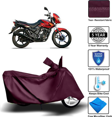 MISSION COLLECTION Waterproof Two Wheeler Cover for TVS(Flame DS 125, Maroon)