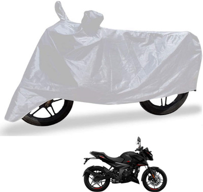 Auto Hub Waterproof Two Wheeler Cover for Bajaj(Pulsar N160, Silver)