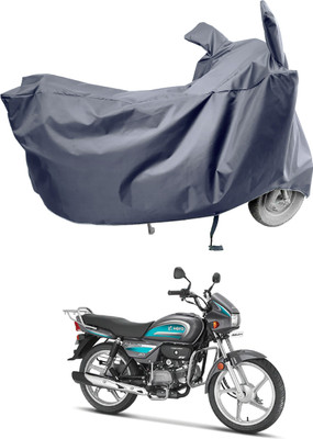 Amexride Two Wheeler Cover for Hero(Splendor Plus, Grey)