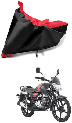 AutoGalaxy Waterproof Two Wheeler Cover for Bajaj(V12, Red, Black)