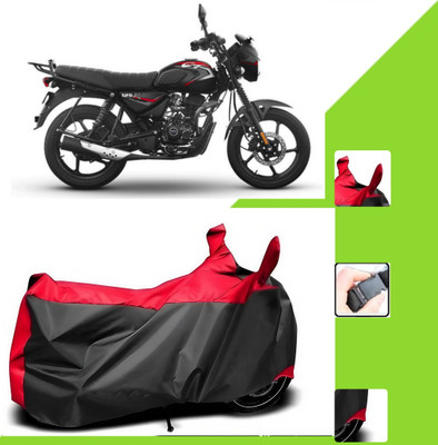 WMIZEXA Two Wheeler Cover for Bajaj(CT 125X, Black, Red)