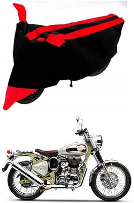 AutoGalaxy Two Wheeler Cover for Royal Enfield(Bullet Trials 350, Red, Black)