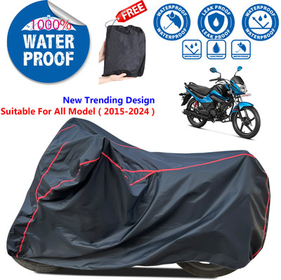AutoGalaxy Waterproof Two Wheeler Cover for Hero(Splendor I Smart, Black)