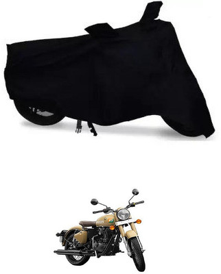THE REAL ARV Waterproof Two Wheeler Cover for Royal Enfield(350 BS6, Black)