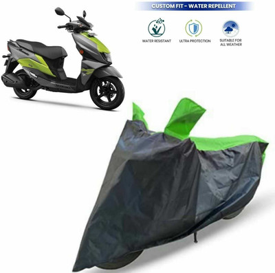 MWBB Waterproof Two Wheeler Cover for Suzuki(Avenis 125, Black, Green)