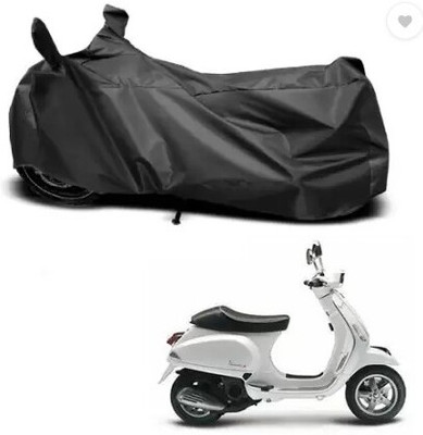 Tritika Waterproof Two Wheeler Cover for TVS(Vespa, Black)