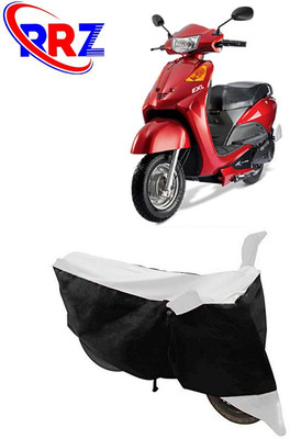 RRZ Waterproof Two Wheeler Cover for Universal For Bike(Yo EXL, Black, White)