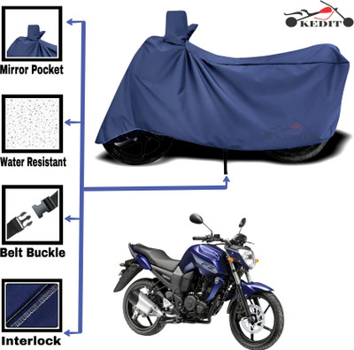 KEDIT Two Wheeler Cover for Universal For Bike(FZ-S FI, Blue)