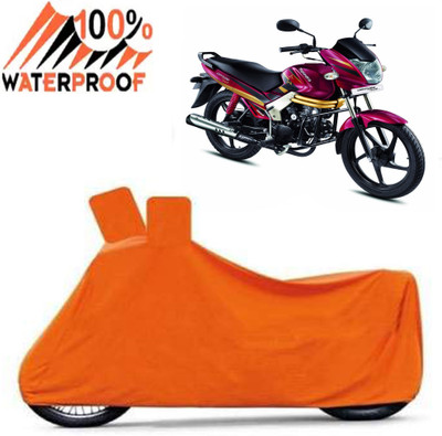 ROYAL AUTO MART Waterproof Two Wheeler Cover for Mahindra(Centuro, Orange)