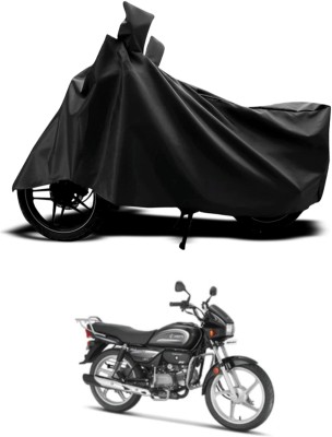 WMIZEXA Waterproof Two Wheeler Cover for Hero(Splendor Plus, Black)