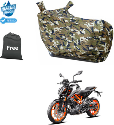 PAGORA Waterproof Two Wheeler Cover for KTM(390 Duke BS6, Yellow)