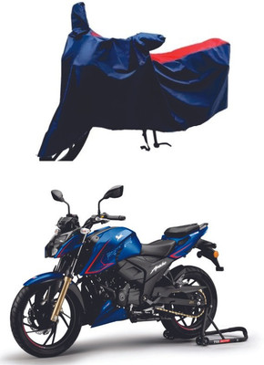 AUTOCAD Waterproof Two Wheeler Cover for TVS(Apache RTR 200 Fi E100, Red, Blue)