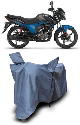 MADAFIYA Waterproof Two Wheeler Cover for Hero(Glamour, Grey)