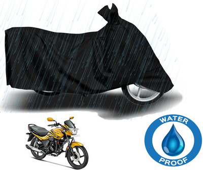 ROYAL AUTO MART Waterproof Two Wheeler Cover for Hero(Passion Xpro, Black)