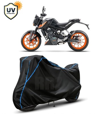 RRZ Waterproof Two Wheeler Cover for KTM(200 Duke, Black, Blue)