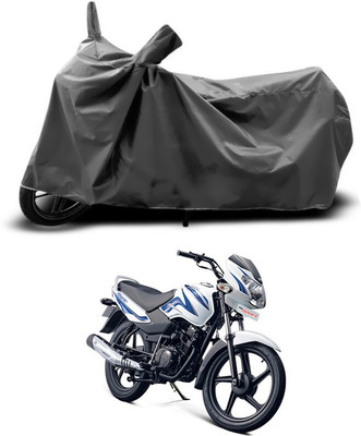 SEBONGO Waterproof Two Wheeler Cover for TVS(Sport, Grey)