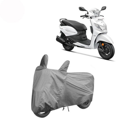 DeepShakshi AUTOMOTIVE Waterproof Two Wheeler Cover for Hero(Pleasure+ 110, Grey)