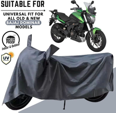MADAFIYA Waterproof Two Wheeler Cover for Bajaj(Dominar, Grey)