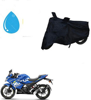 DeepShakshi AUTOMOTIVE Waterproof Two Wheeler Cover for Suzuki(Gixxer SF, Black)
