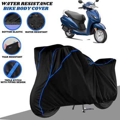 SRP PRODUCT Waterproof Two Wheeler Cover for Honda(Activa, Black, Blue)