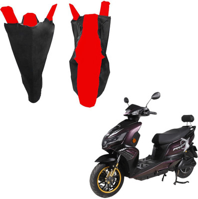 RiderShine Waterproof Two Wheeler Cover for Okinawa(i-Praise, Black, Red)