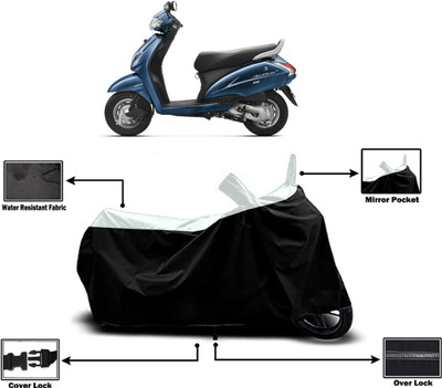 Amexride Two Wheeler Cover for Honda(Activa 3G, White)