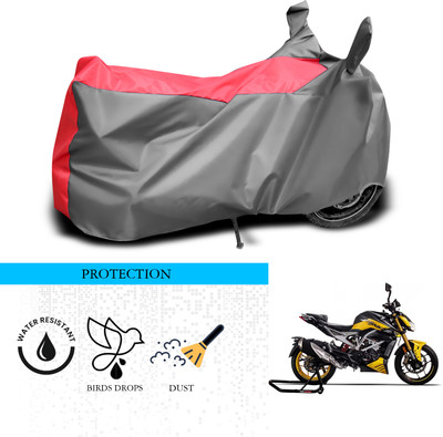 SnehaSales Waterproof Two Wheeler Cover for TVS(Apache RTR 310, Grey, Red)