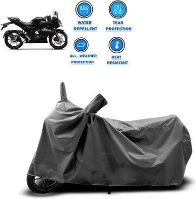 DeepShakshi AUTOMOTIVE Two Wheeler Cover for Suzuki(Gixxer SF 150, Grey)