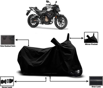 KEDIT Two Wheeler Cover for Honda(CB500F, Black)