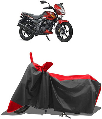 DeepShakshi AUTOMOTIVE Two Wheeler Cover for TVS(Flame, Red, Black)