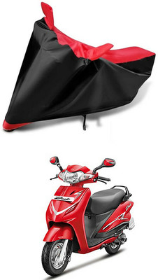 AutoGalaxy Waterproof Two Wheeler Cover for Hero(Duet LX 110CC, Red, Black)