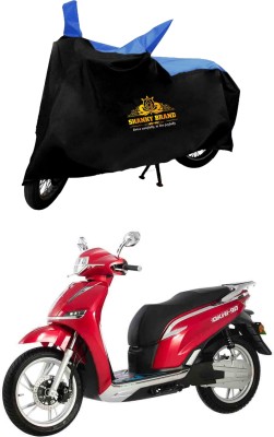 ShankyBrand Two Wheeler Cover for Okinawa(Electric Scooter, Blue, Black)