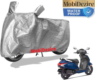 Wamus Auto Waterproof Two Wheeler Cover for Honda(Activa i, Silver)