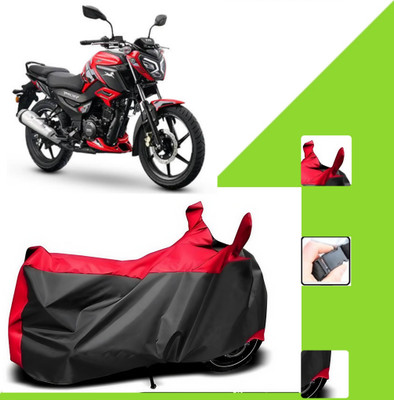 WMIZEXA Two Wheeler Cover for TVS(Black, Red)