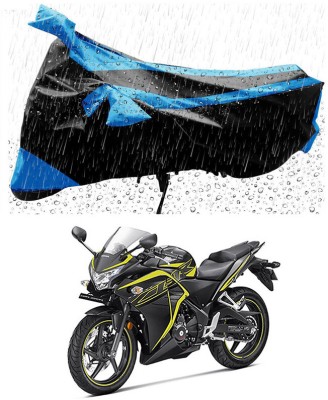 Genipap Two Wheeler Cover for Honda(CBR 250R, Blue, Black)