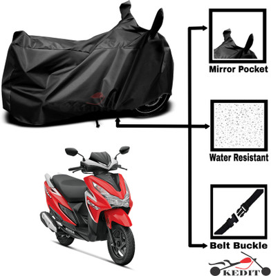 KEDIT Two Wheeler Cover for Honda(Grazia BS6, Black)