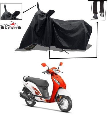 KEDIT Two Wheeler Cover for Universal For Bike(Activa i, Black)