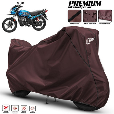 AutoGalaxy Waterproof Two Wheeler Cover for Hero(Passion Pro, Maroon, Black)