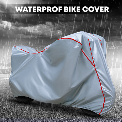 xodi Waterproof Two Wheeler Cover for Bajaj(Pulsar, Silver, Red)