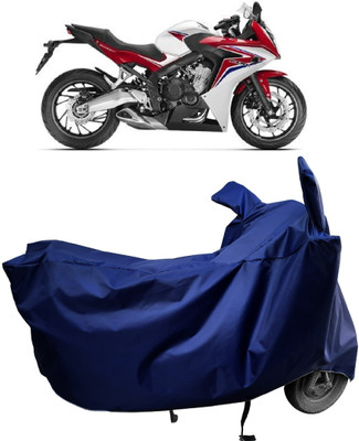 Amexride Two Wheeler Cover for Honda(CBR 650F, Blue)