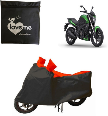 Love Me Waterproof Two Wheeler Cover for Bajaj(Dominar 400 BS6, Red, Black)