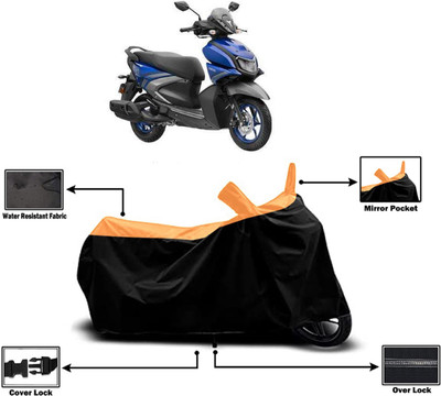 Amexride Two Wheeler Cover for Yamaha(RayZR 125, Orange)