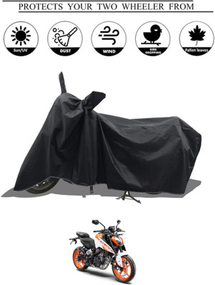 Mdstar Waterproof Two Wheeler Cover for KTM(250 Duke BS6, Black)