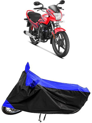 Mdstar Waterproof Two Wheeler Cover for Hero(Passion Plus, Blue)