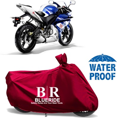 BLUERIDE Two Wheeler Cover for Yamaha(YZF R15 V3.0, Maroon)